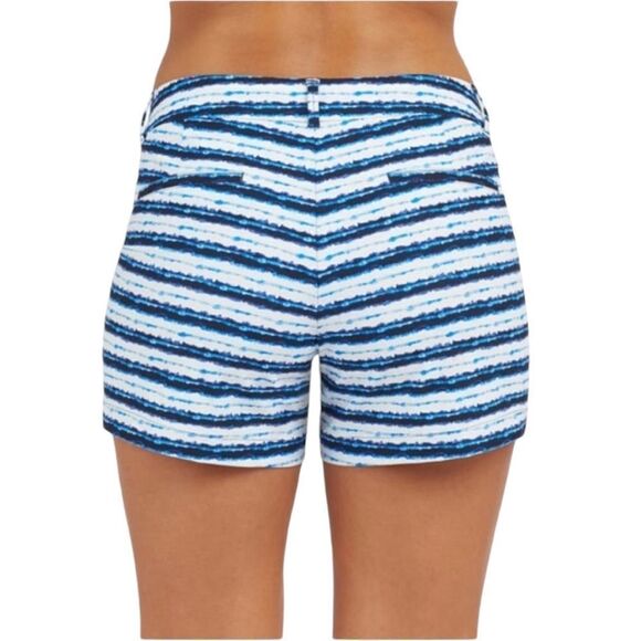 Spanx Sunshine Short in Blue Painted Stripe 6” XXL 2X new with tags - Picture 4 of 8